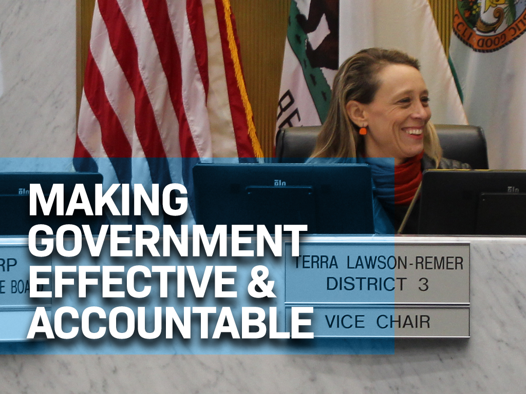 Making Government Effective and Accountable